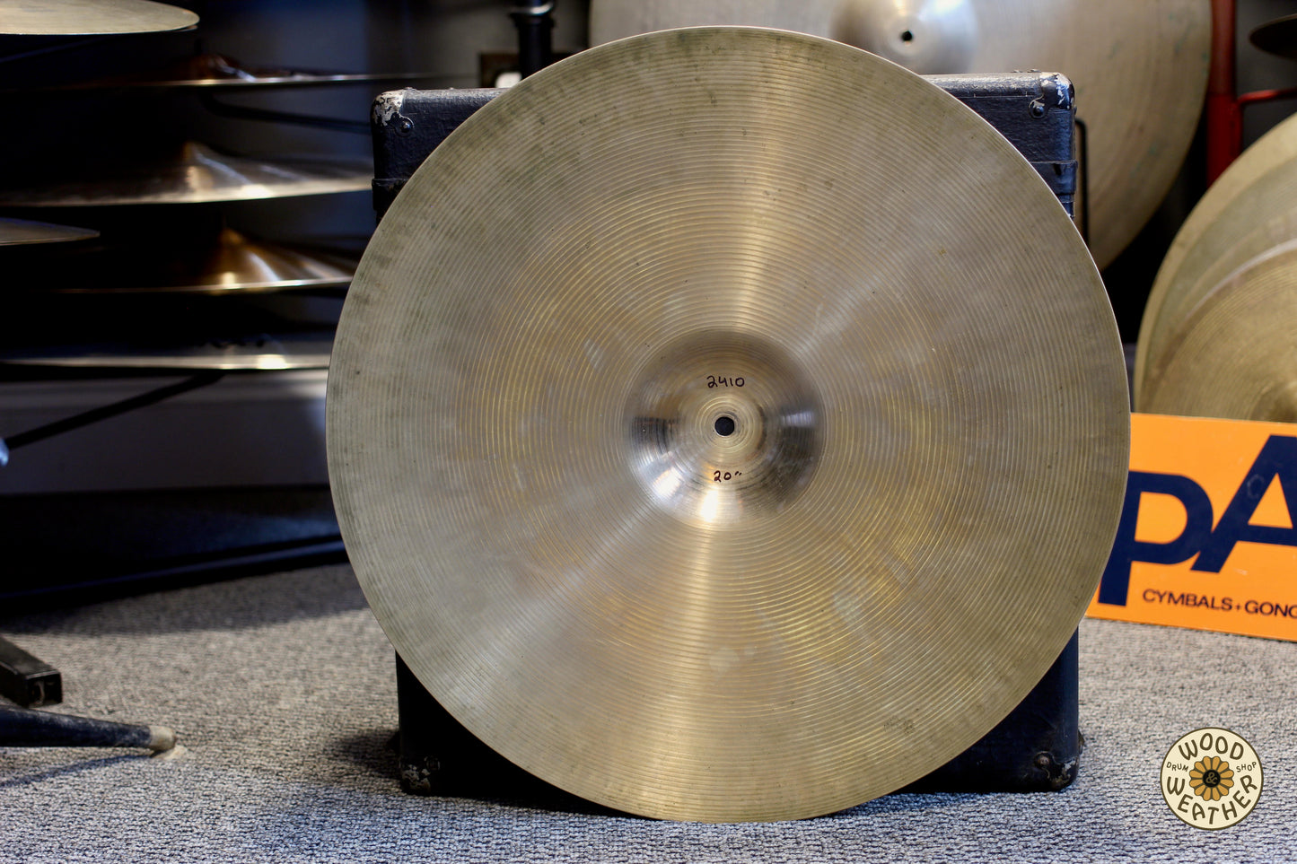 1960s Paiste 20" Formula 602 "Solid Stamp" Ride Cymbal 2410g