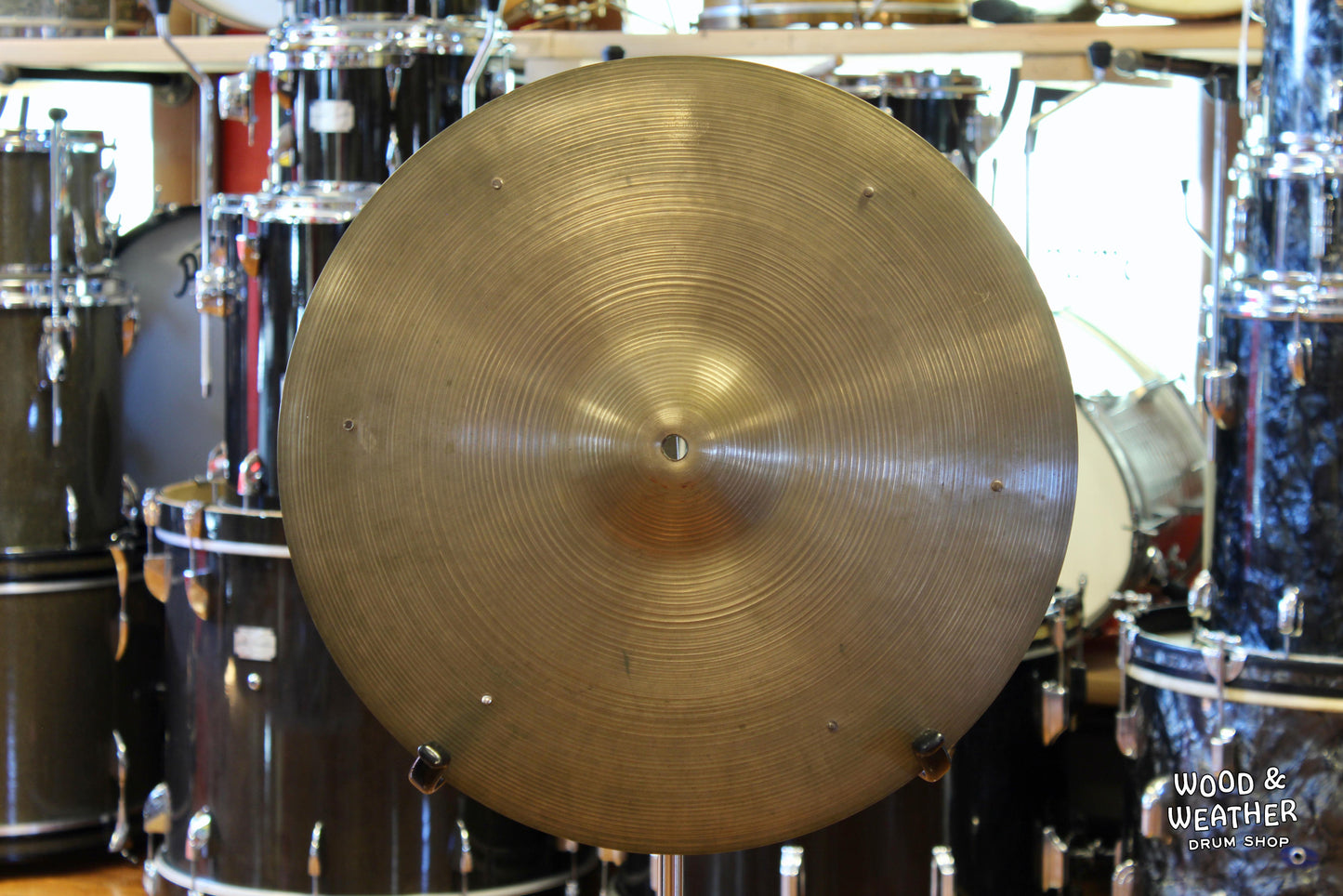 1960s A. Zildjian 18" Crash Cymbal w/ Rivets 1440g