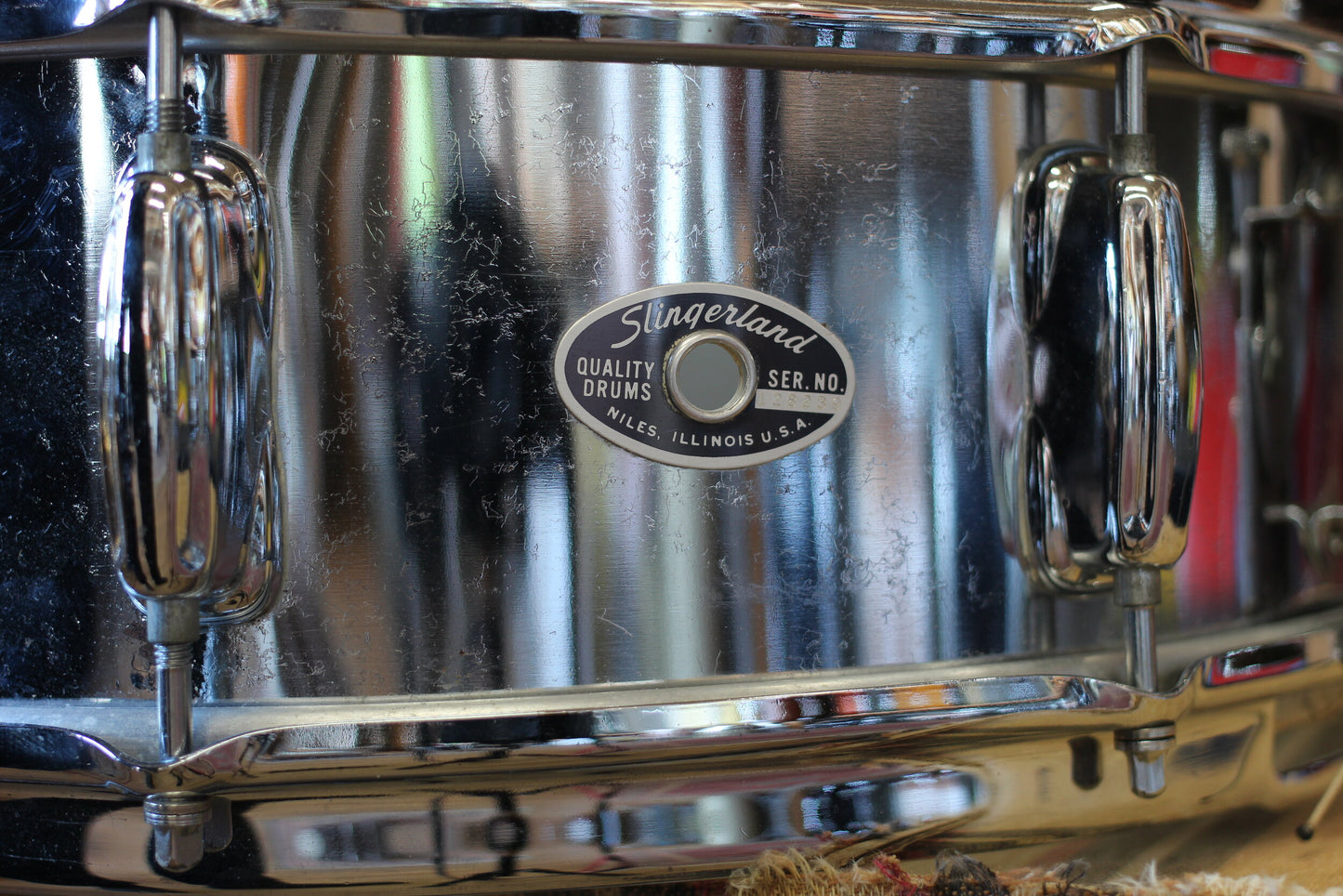 1970's Slingerland 'Festival Model Chrome Snare Drum' 5"x14"