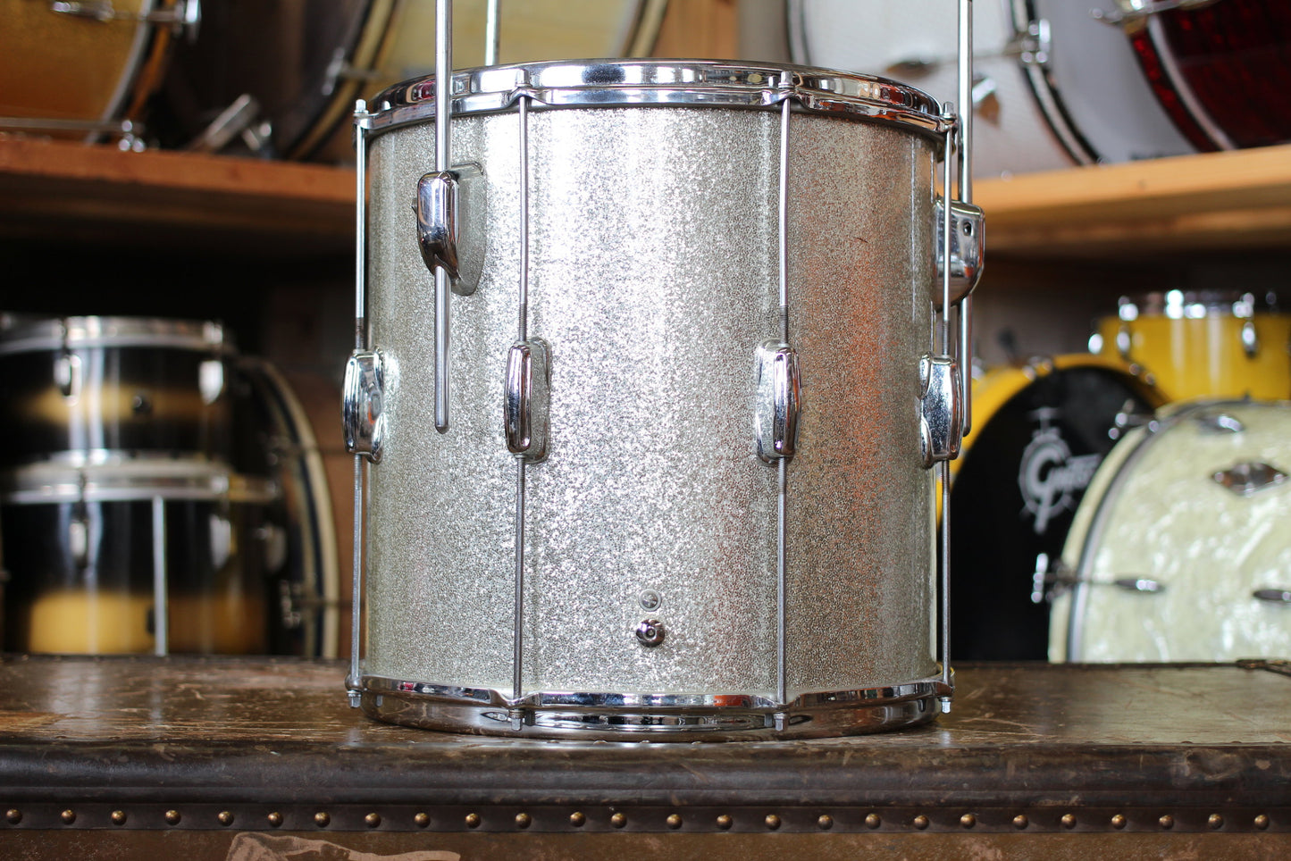 1960's Slingerland Jobbing outfit in Sparkling Silver Pearl 12x20 14x14 8x12