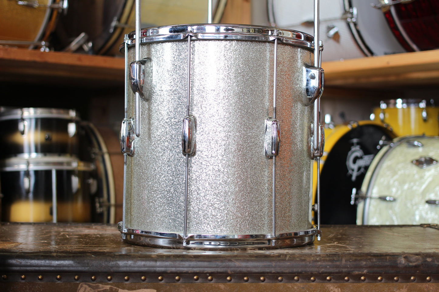 1960's Slingerland Jobbing outfit in Sparkling Silver Pearl 12x20 14x14 8x12