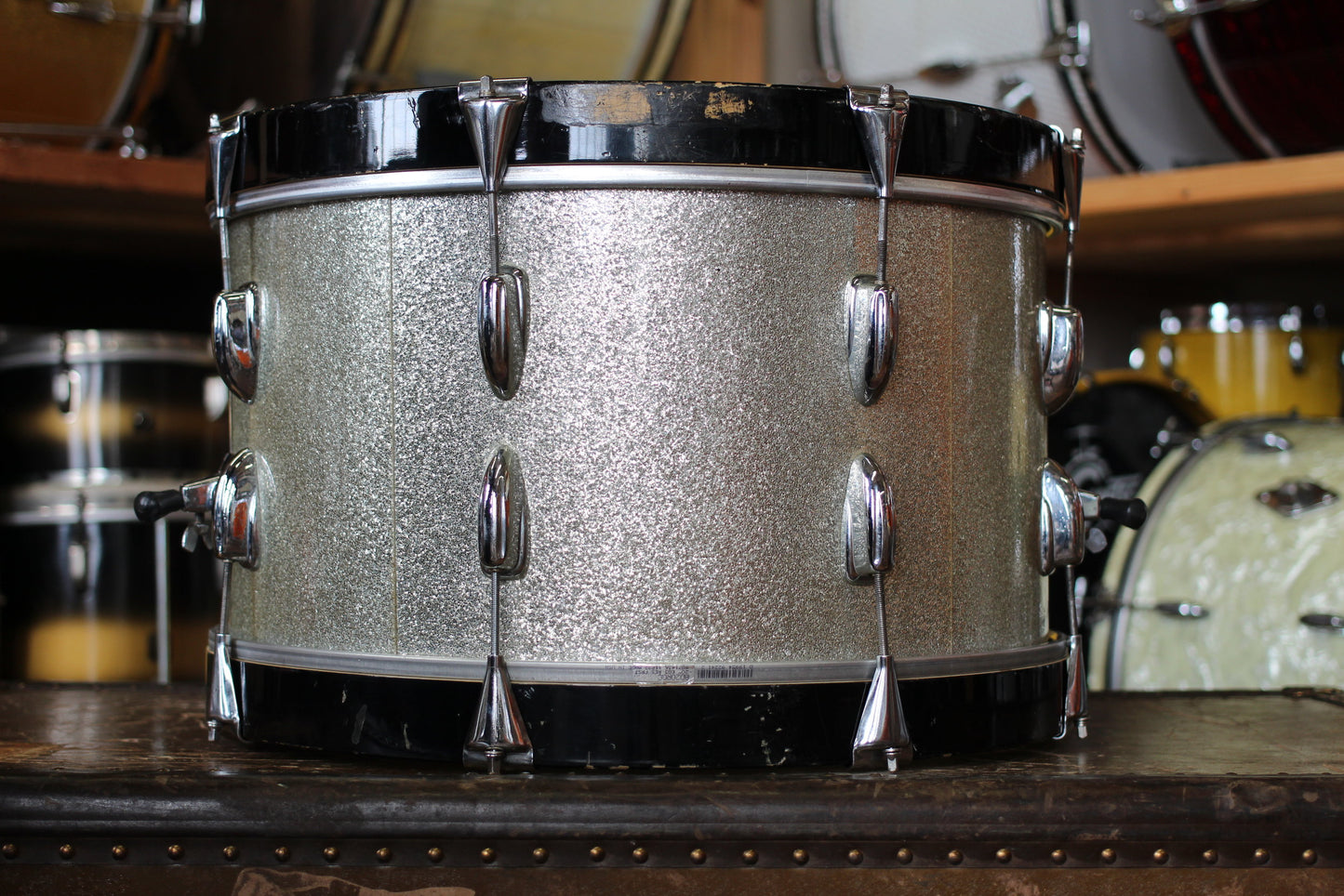 1960's Slingerland Jobbing outfit in Sparkling Silver Pearl 12x20 14x14 8x12