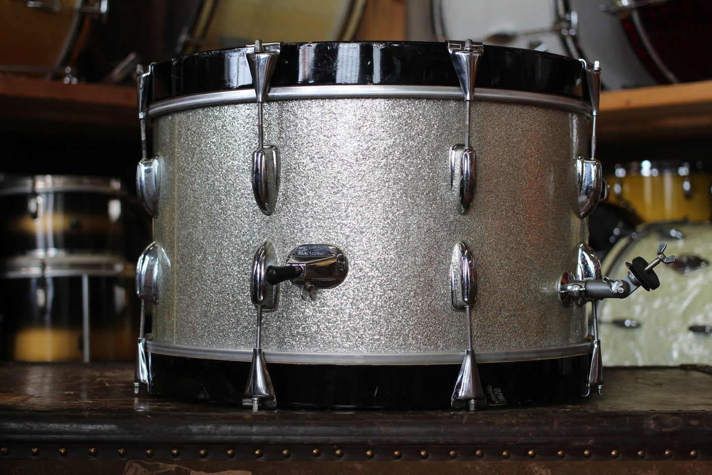 1960's Slingerland Jobbing outfit in Sparkling Silver Pearl 12x20 14x14 8x12