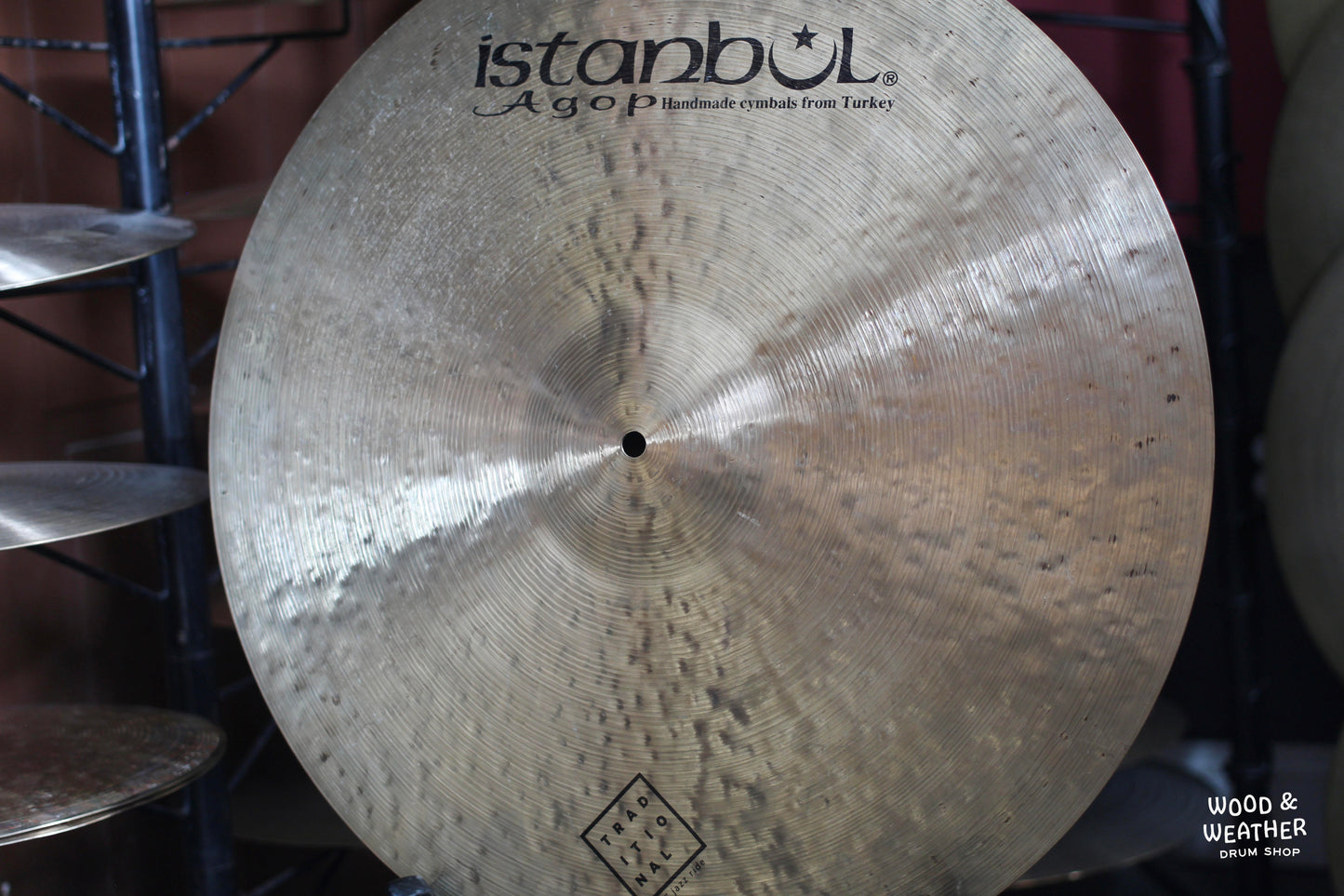 Used Istanbul Agop 22" Traditional Jazz Ride Cymbal 2332g