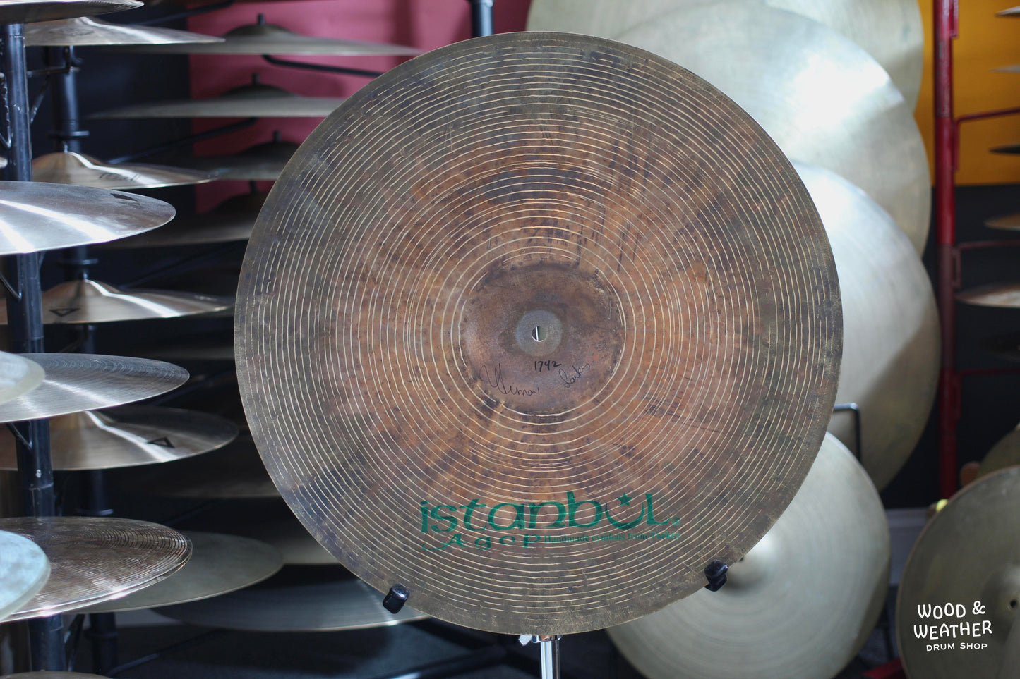 Used Istanbul Agop 21" Signature Ride Cymbal 1742g