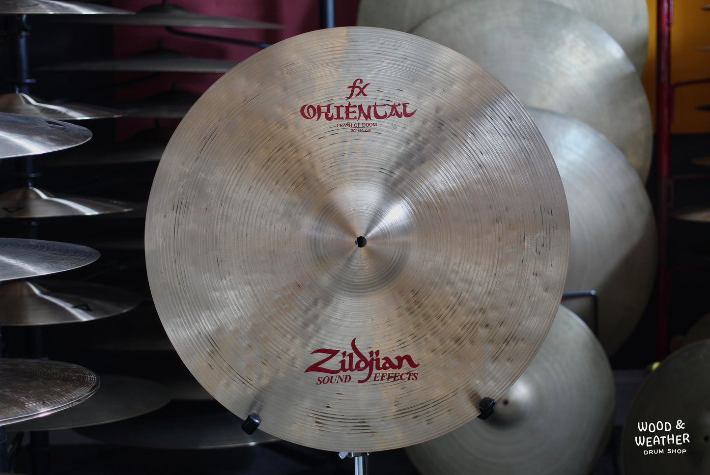Used Zildjian 20" Oriental Crash of Doom Cymbal 1965g
