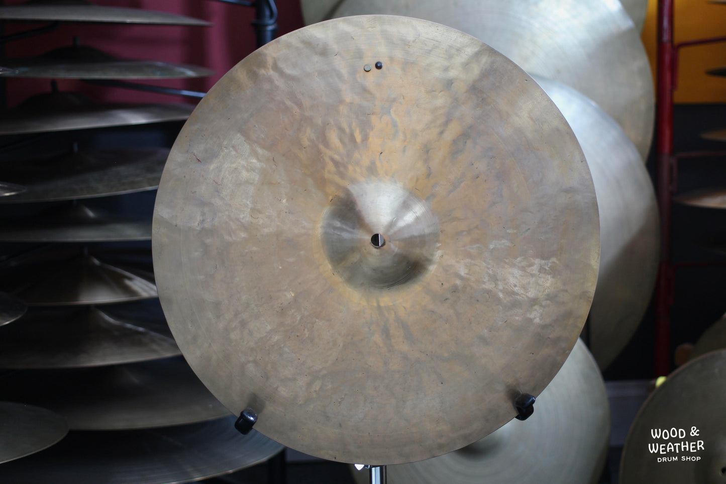 Used Wuhan 18" Crash Ride Cymbal w/ Rivets 1765g