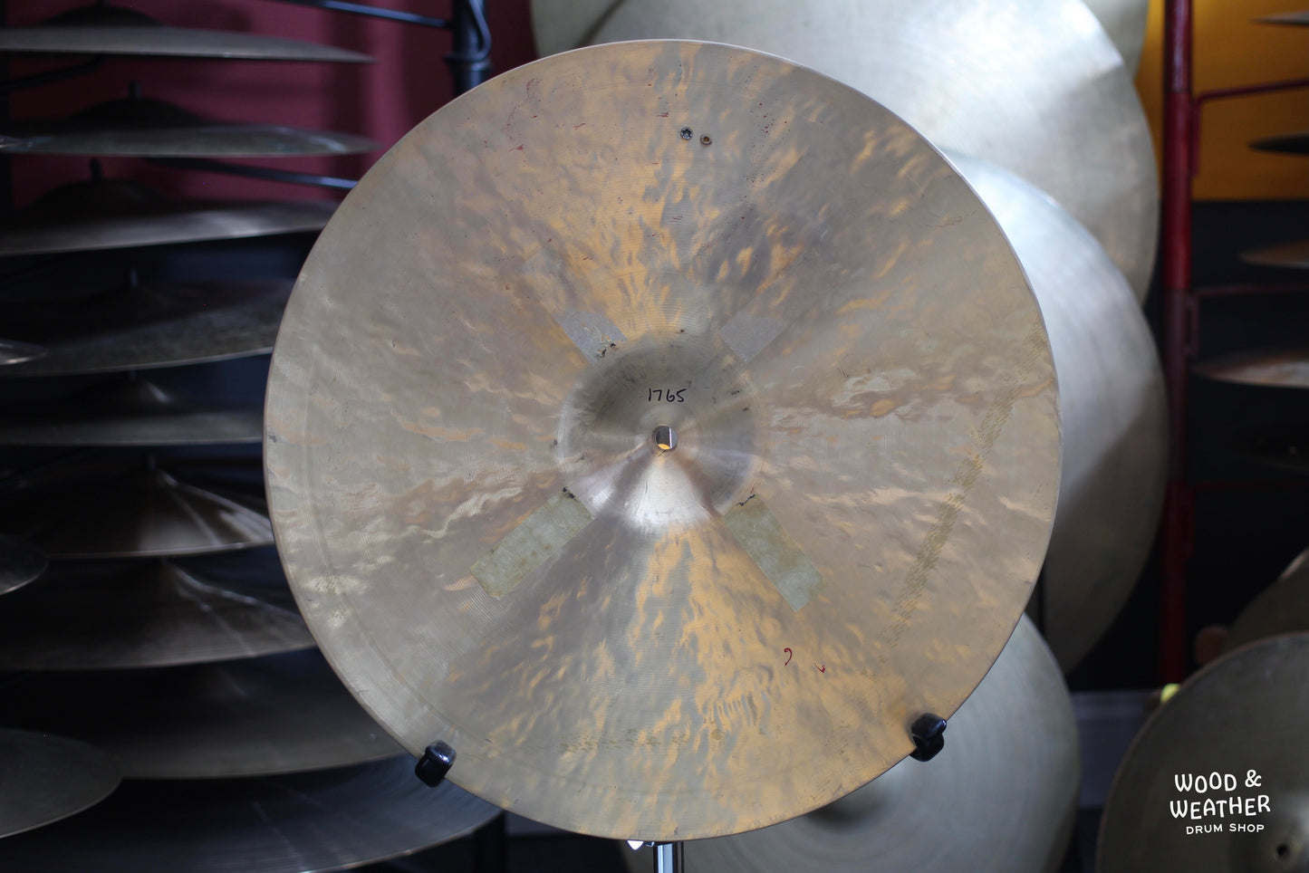 Used Wuhan 18" Crash Ride Cymbal w/ Rivets 1765g