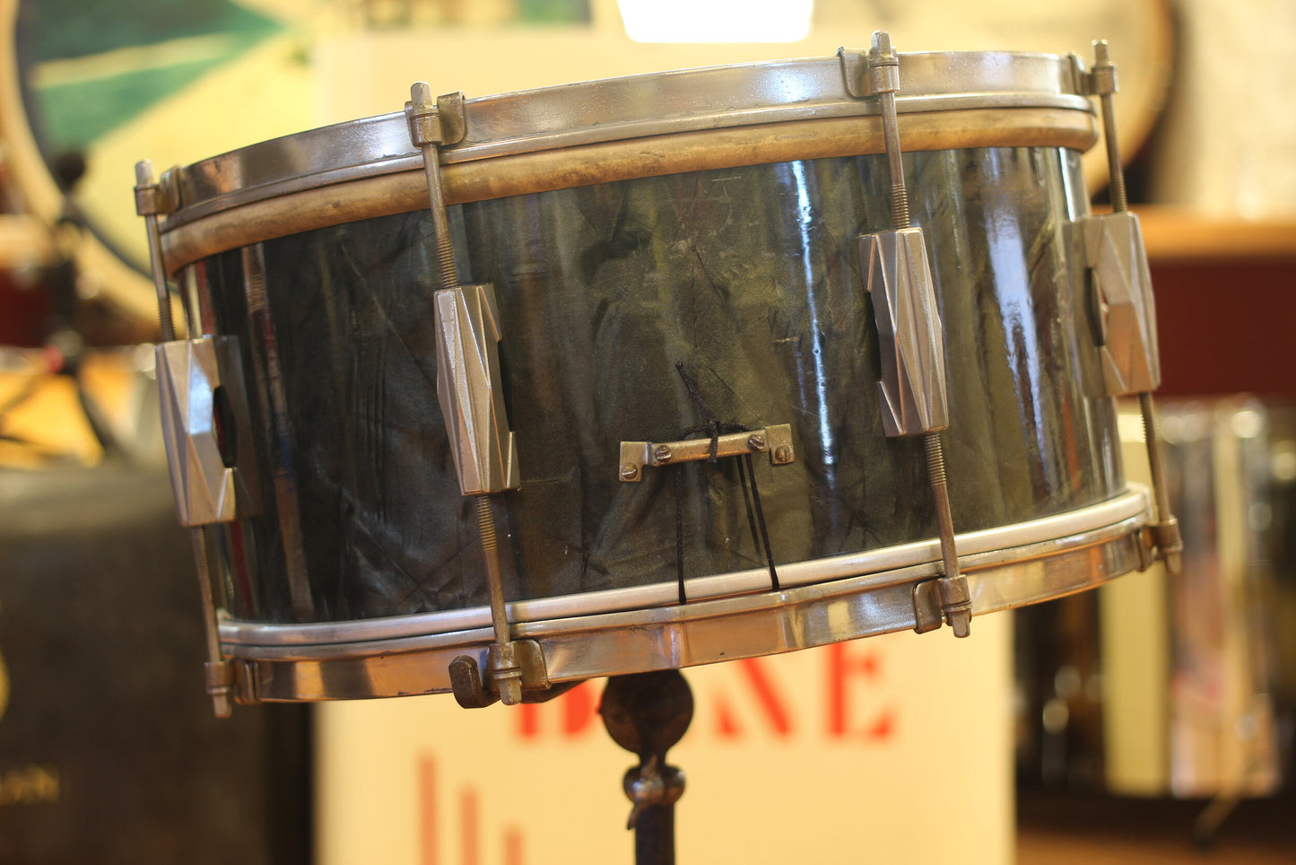 1940's Excelsior/WFL kit in Black Diamond Pearl 12x25 12x14 6.5x14 9x13