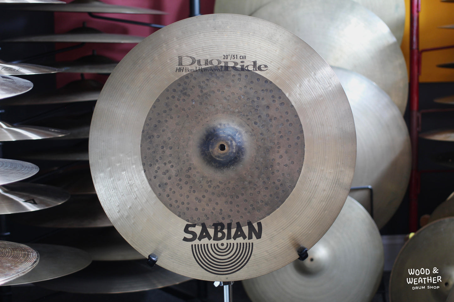 Used Sabian 20" HH Duo Ride Cymbal 1975g