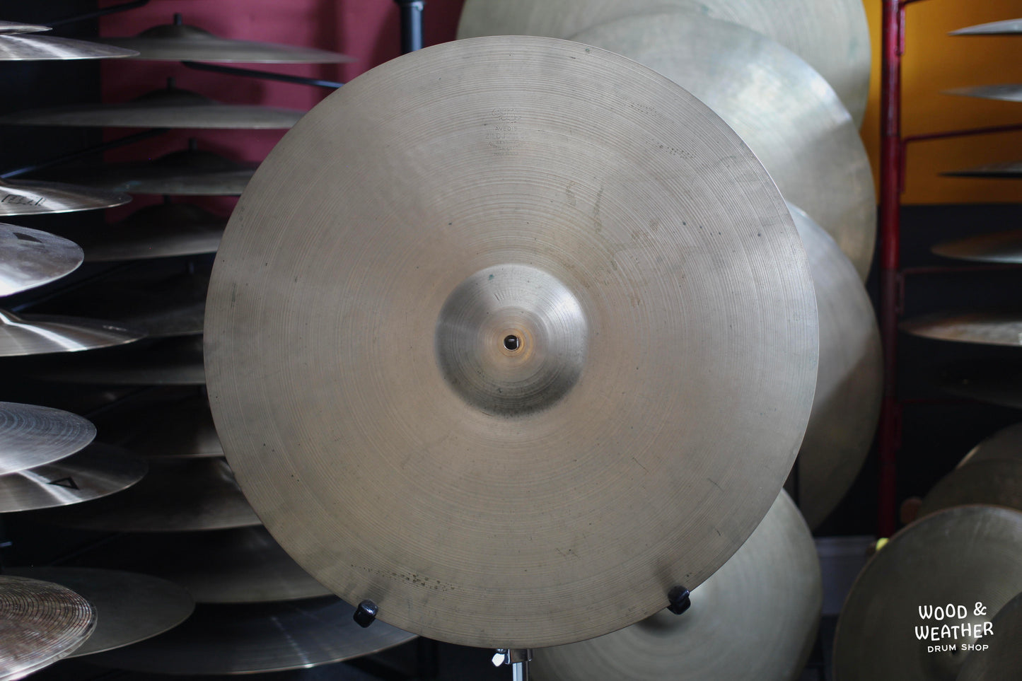 1950s A. Zildjian 22" "Large Stamp" Ride Cymbal 2440g