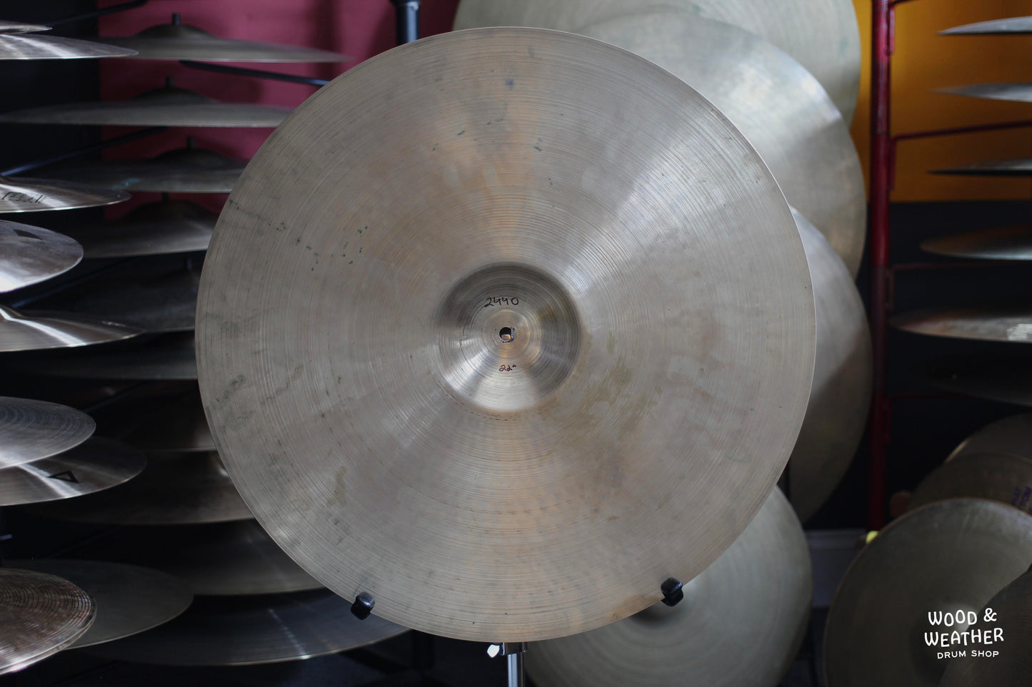 1950s A. Zildjian 22" "Large Stamp" Ride Cymbal 2440g