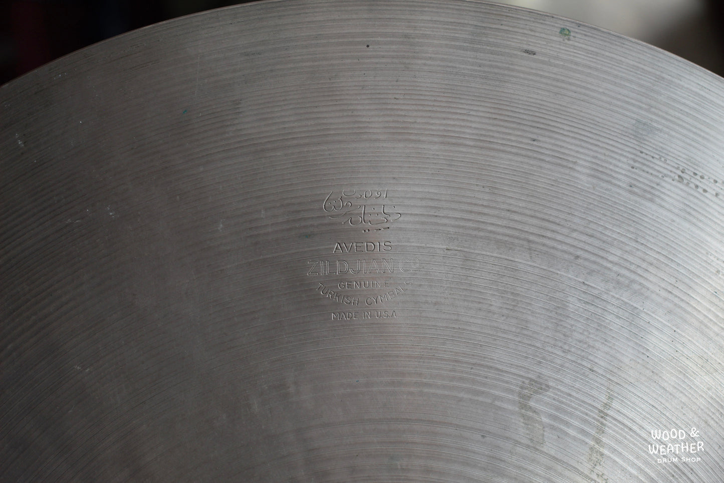 1950s A. Zildjian 22" "Large Stamp" Ride Cymbal 2440g