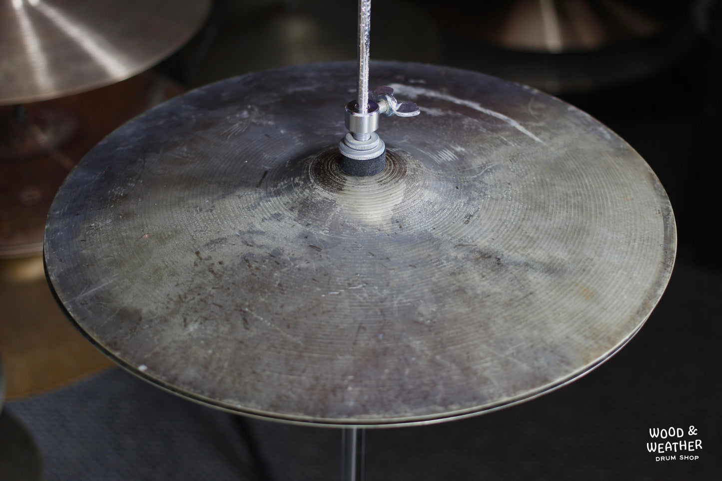 1960s Ludwig Standard Paiste 14" Hi-Hat Cymbals 610/680g