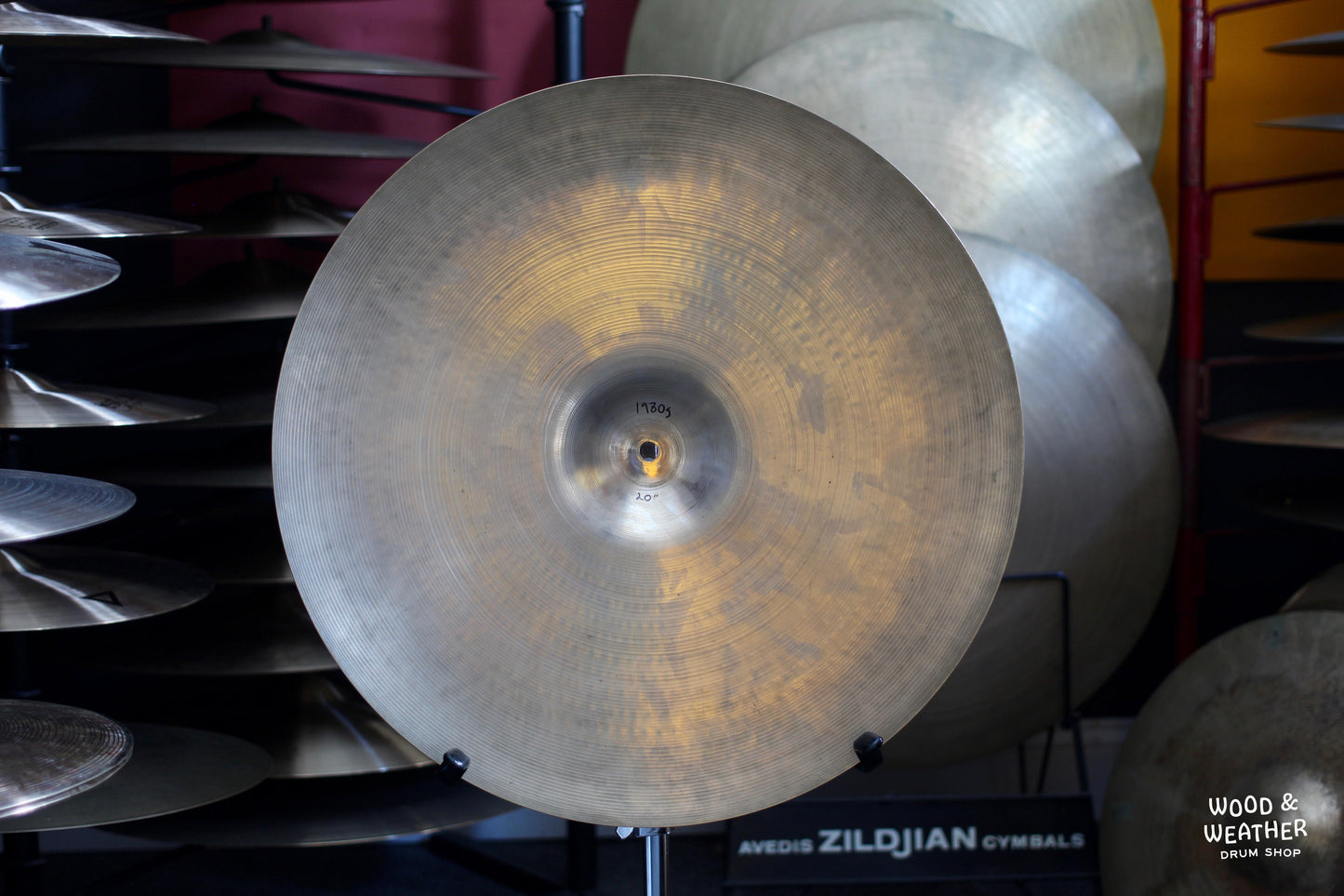 1960s A. Zildjian 20" Ride Cymbal 1980g