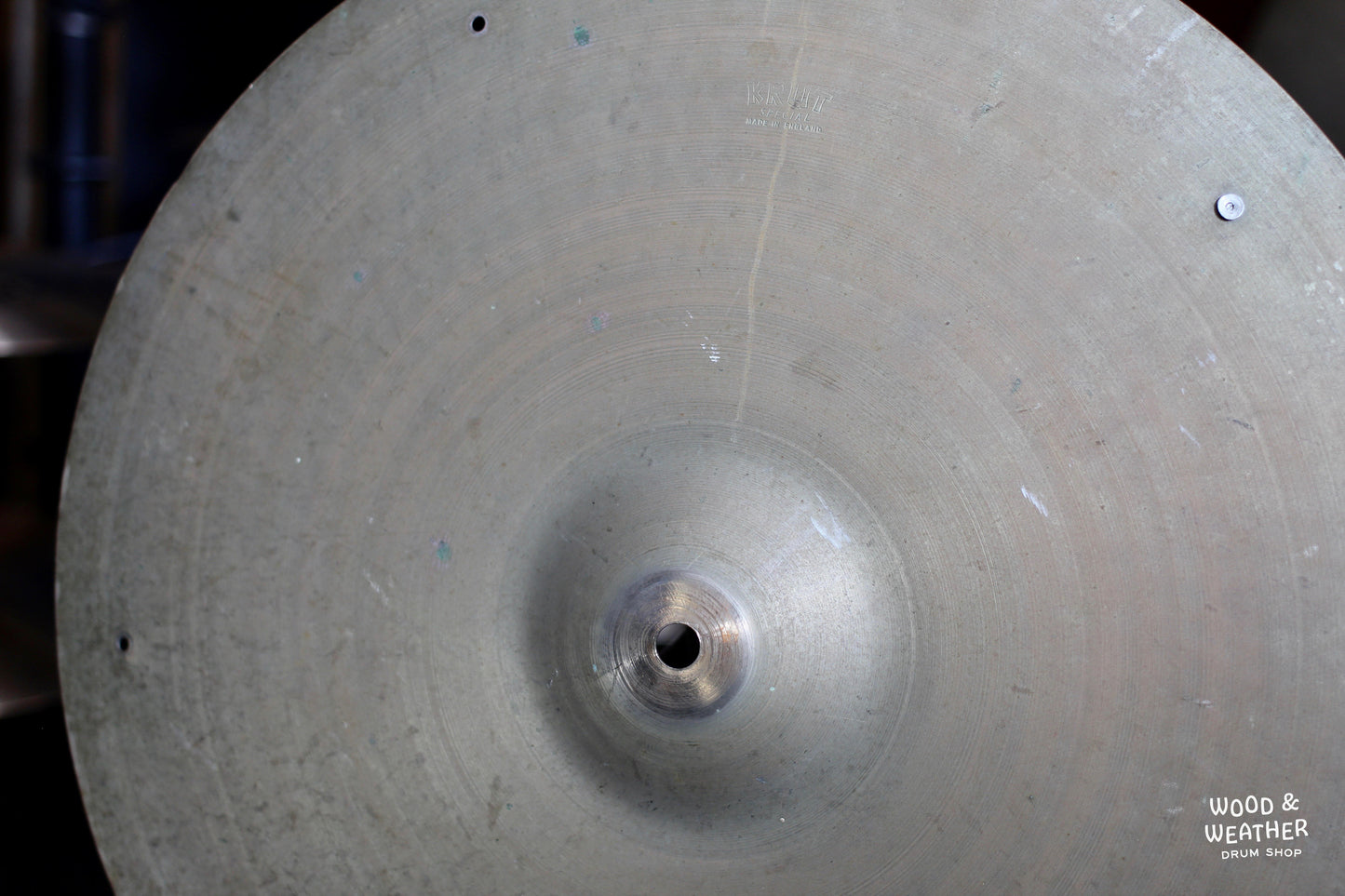 1960s Krut Special 16" Crash Cymbal with Rivets 965g