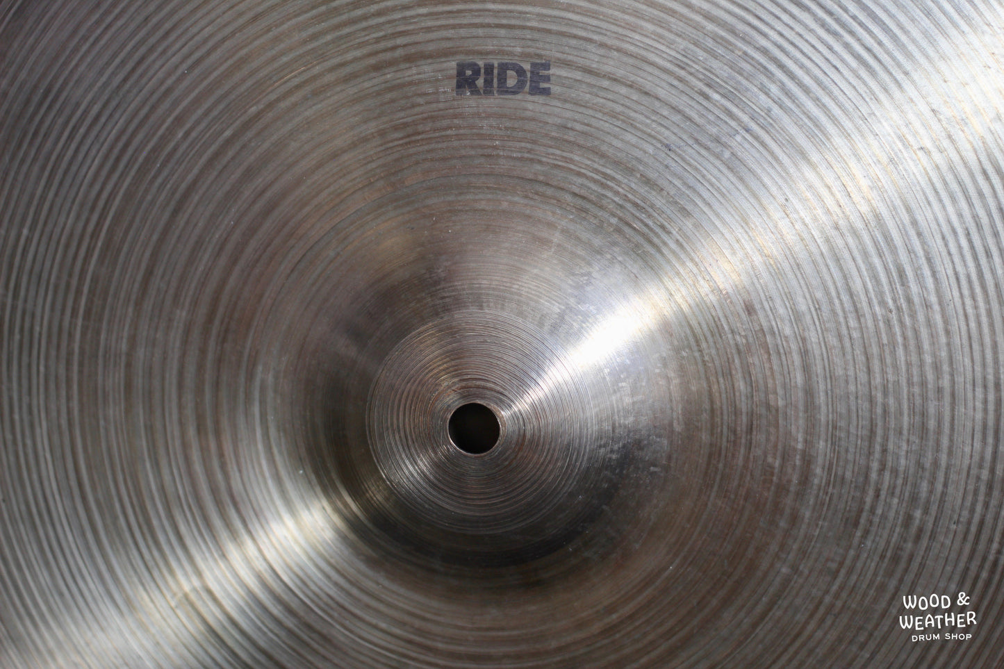 1960s A. Zildjian 16" "RIDE" Ink Stamp Crash/Ride Cymbal 1060g