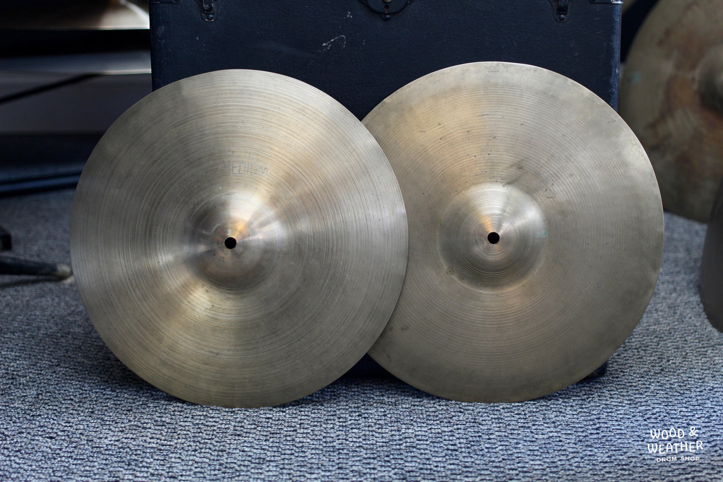 1950s Alejian Zildjian 13" Medium Hi-Hat Cymbals 535/600g