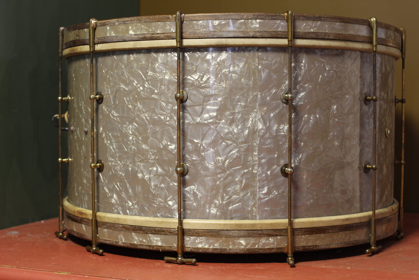 1920's Ludwig & Ludwig 14"x27.5" Bass Drum in Lavender Pearl