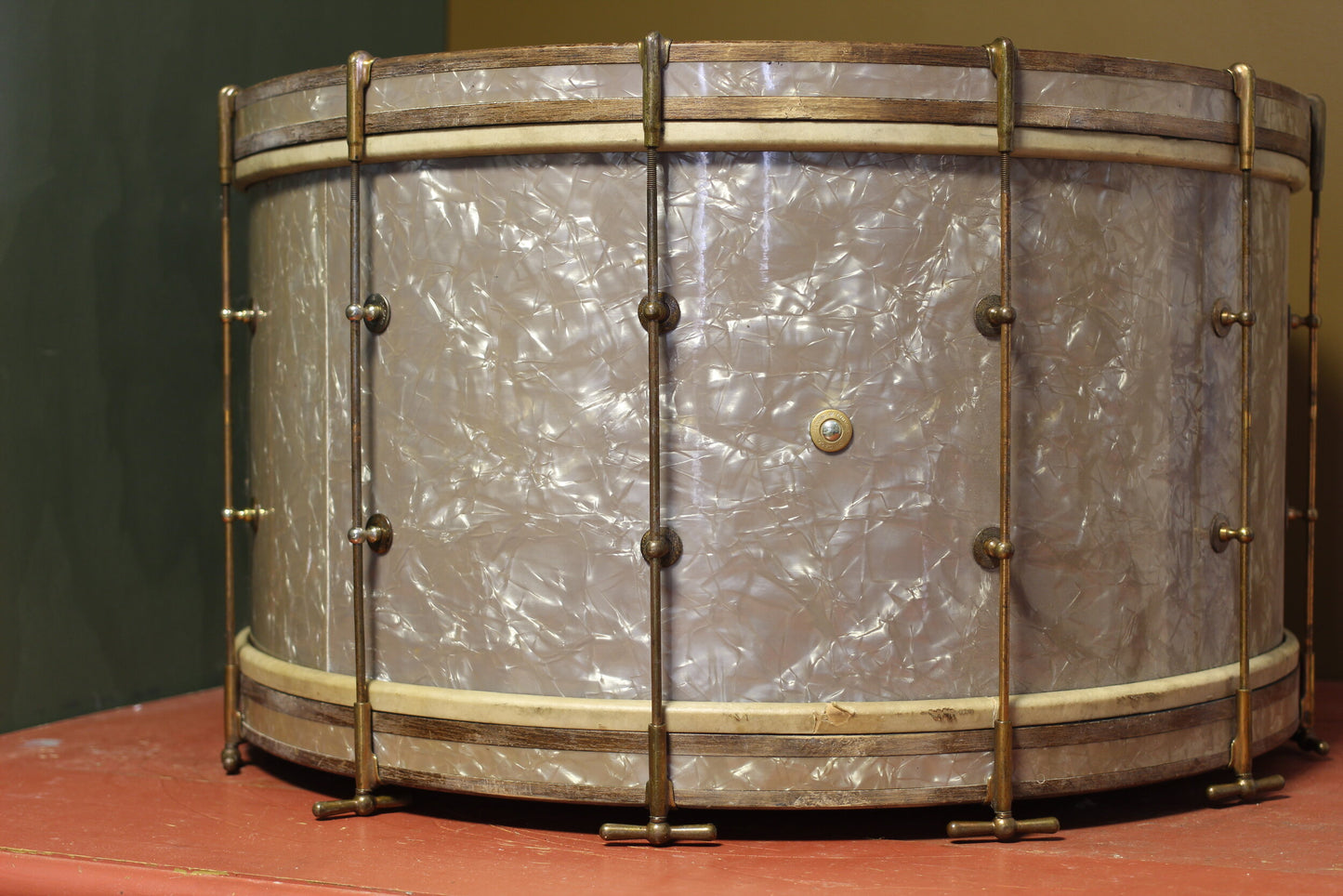 1920's Ludwig & Ludwig 14"x27.5" Bass Drum in Lavender Pearl