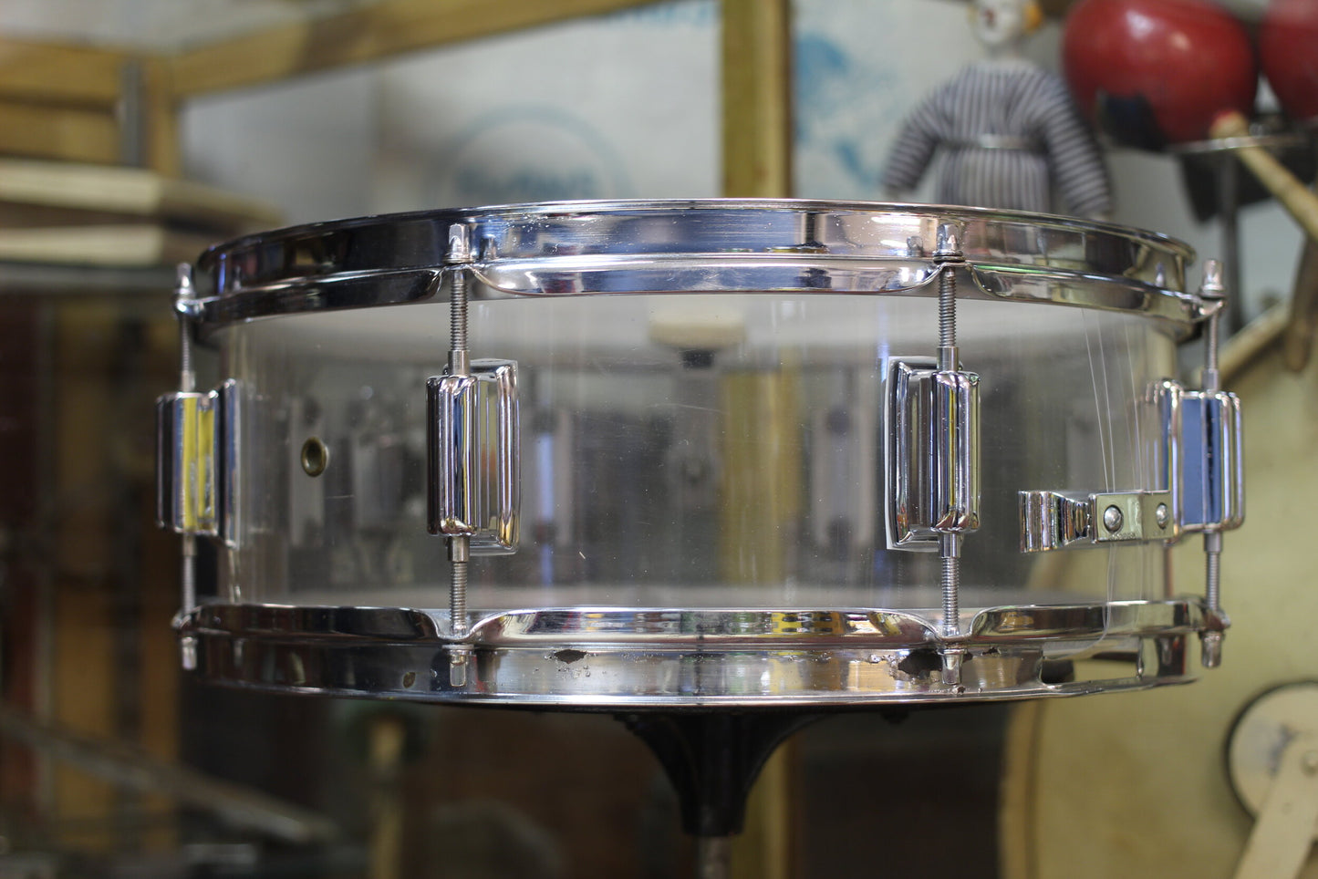 1970's Rogers Powertone 5"x14" in Clear Acrylic