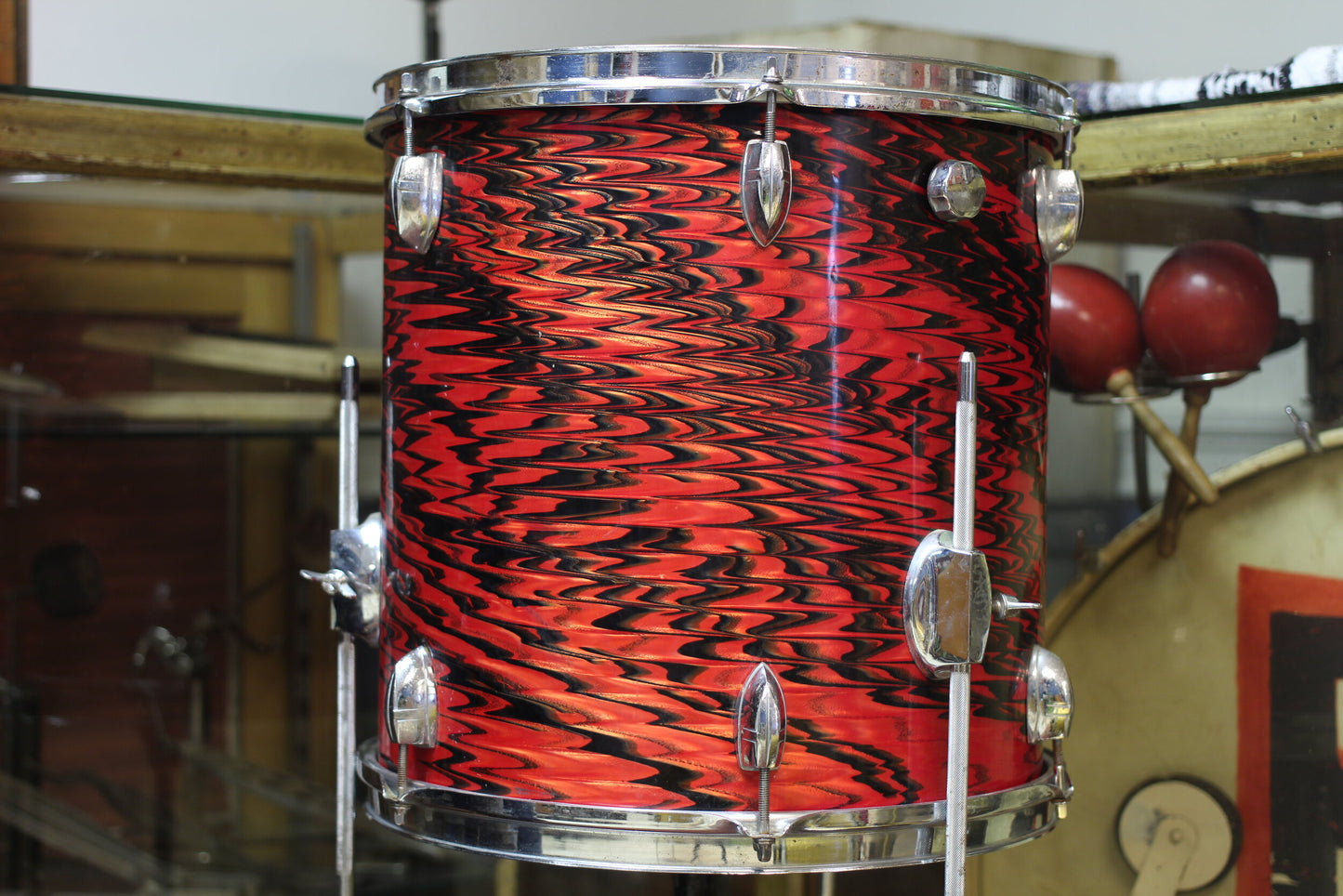 1960's Yamaha 14"x14" Floor Tom in Red Thunder