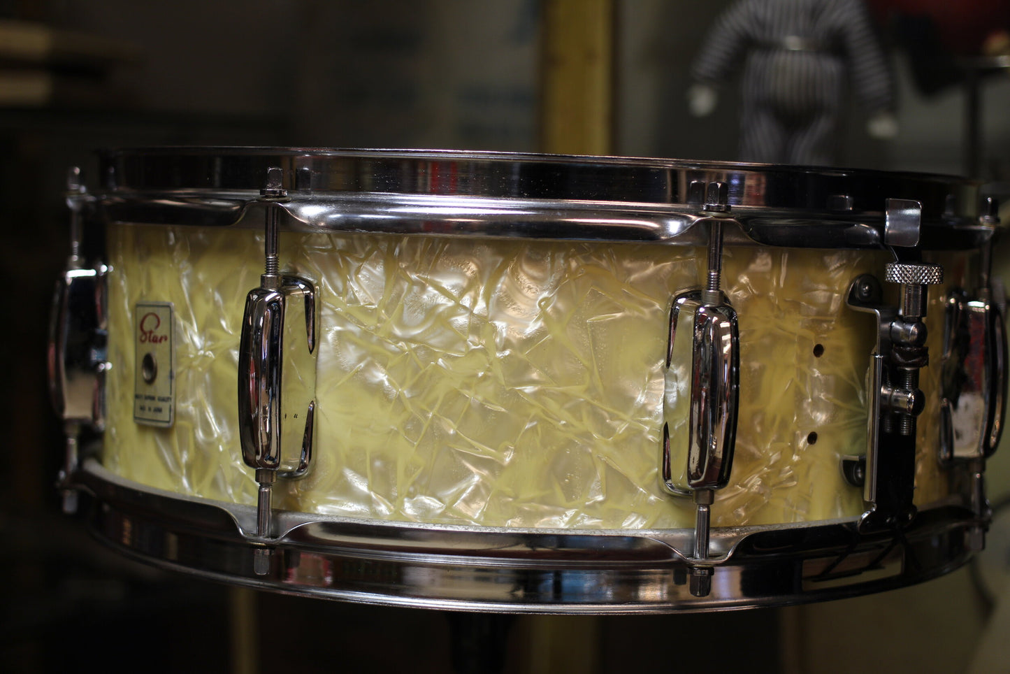 1960's Star 5"x14" Snare Drum in White Marine Pearl