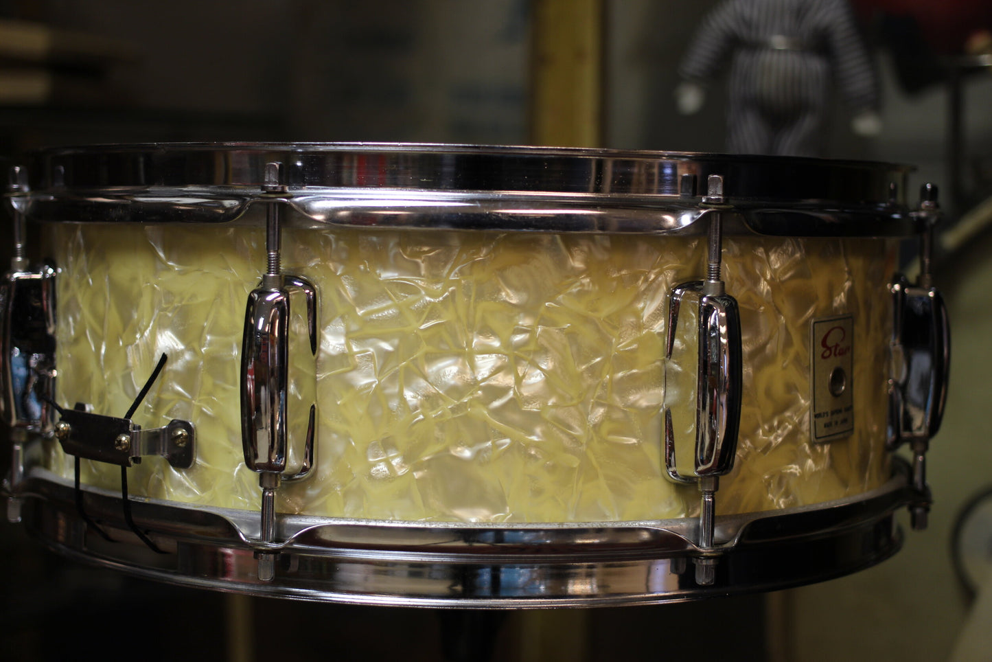 1960's Star 5"x14" Snare Drum in White Marine Pearl