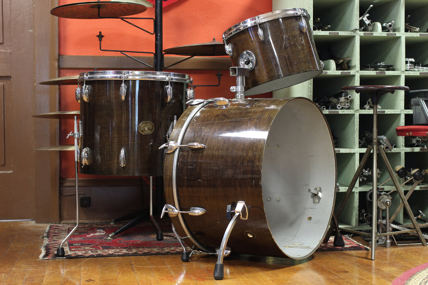 1970's Gretsch Concert Tom Kit in Walnut 14x22 9x13 14x16