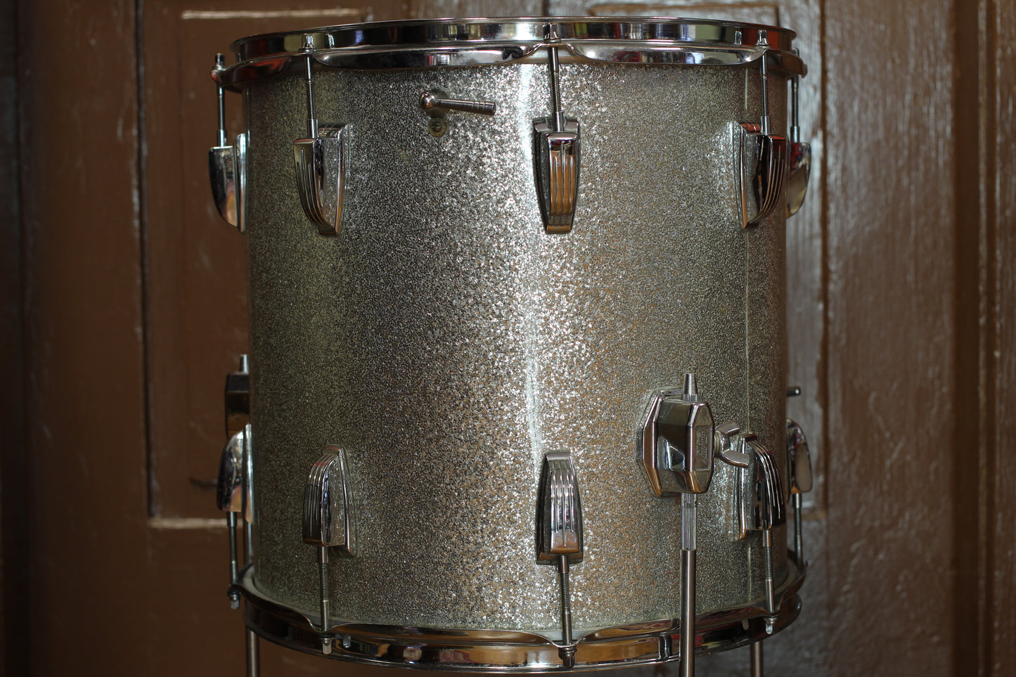 1969 Ludwig Jazzette in Blue & Silver Sparkle Tri-Band 12x18 14x14 8x12