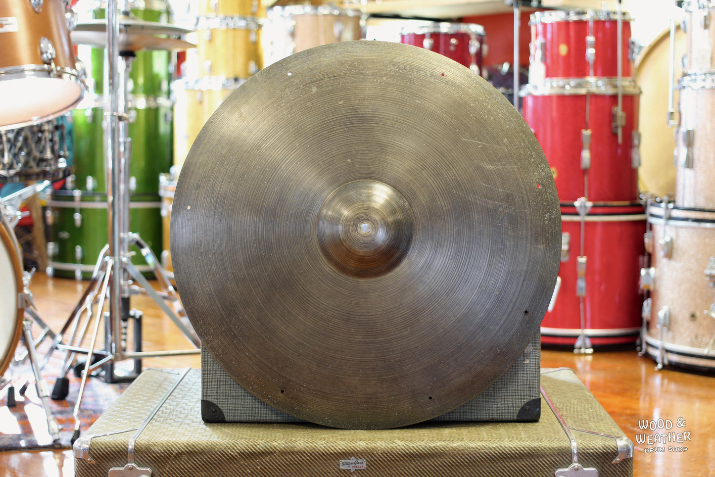 1950s A. Zildjian 22" "Hollow Block" Mystery Ride Cymbal 2590g