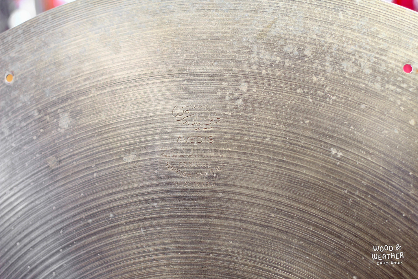 1950s A. Zildjian 22" "Hollow Block" Mystery Ride Cymbal 2590g