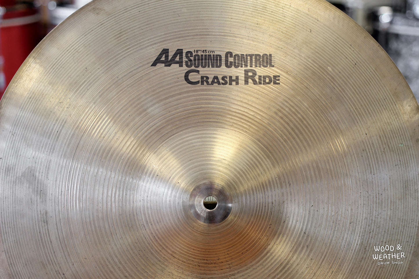 1990s Sabian 18" AA Sound Control Crash Ride Cymbal 1375g