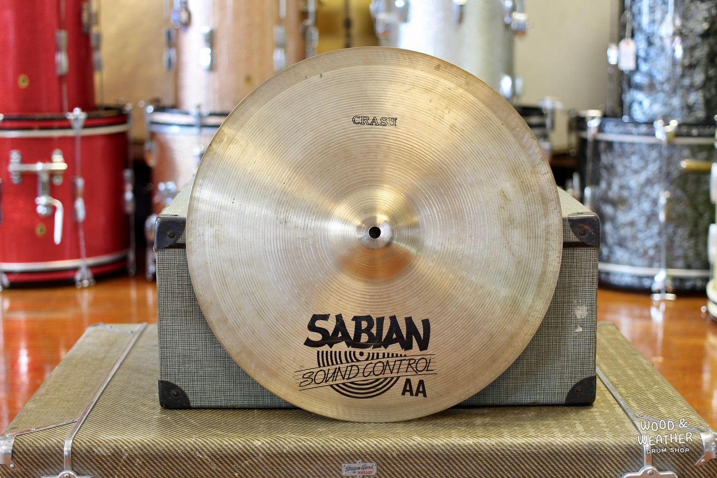 1980s Sabian 16" AA Sound Control Crash Cymbal 1065g