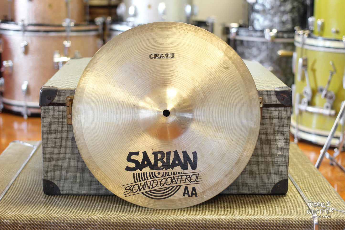 1980s Sabian 14" AA Sound Control Crash Cymbal 645g