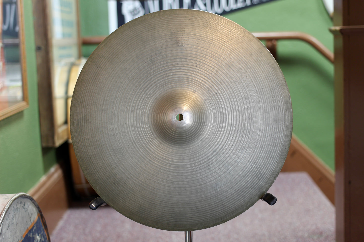 1970s A. Zildjian 16" Crash Cymbal 1045g