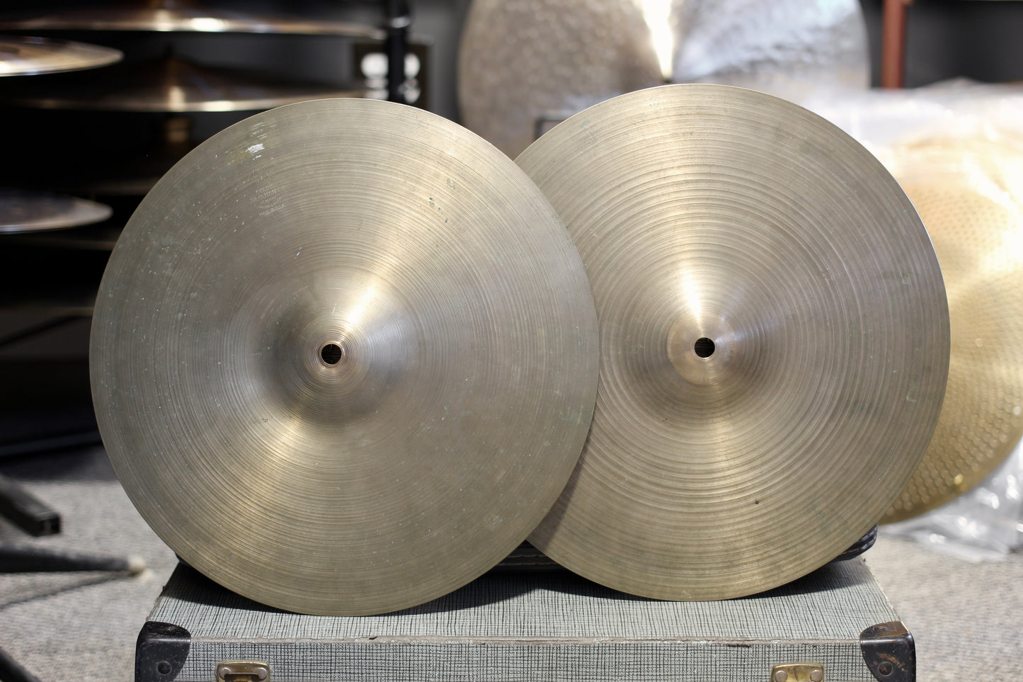 1970s A. Zildjian 13" Hi-Hat Cymbals 720/750g