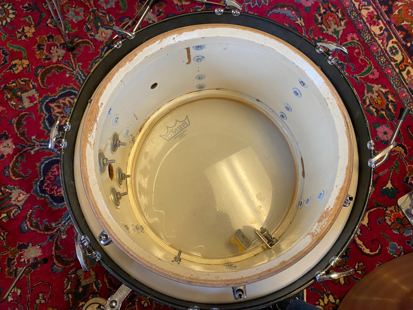 1967 Ludwig Downbeat in Oyster Blue Pearl 14x20 14x14 8x12