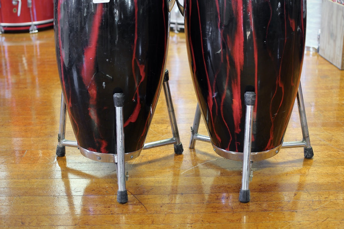 1960s Echo Tone Fiberglass Congas 11.5" and 11.75"