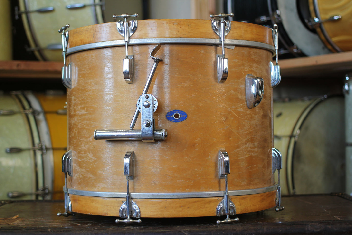 1960's Leedy Frank Capp Outfit in Natural Maple 14"x20" 14"x14" 8"x12" 5.5"x14"