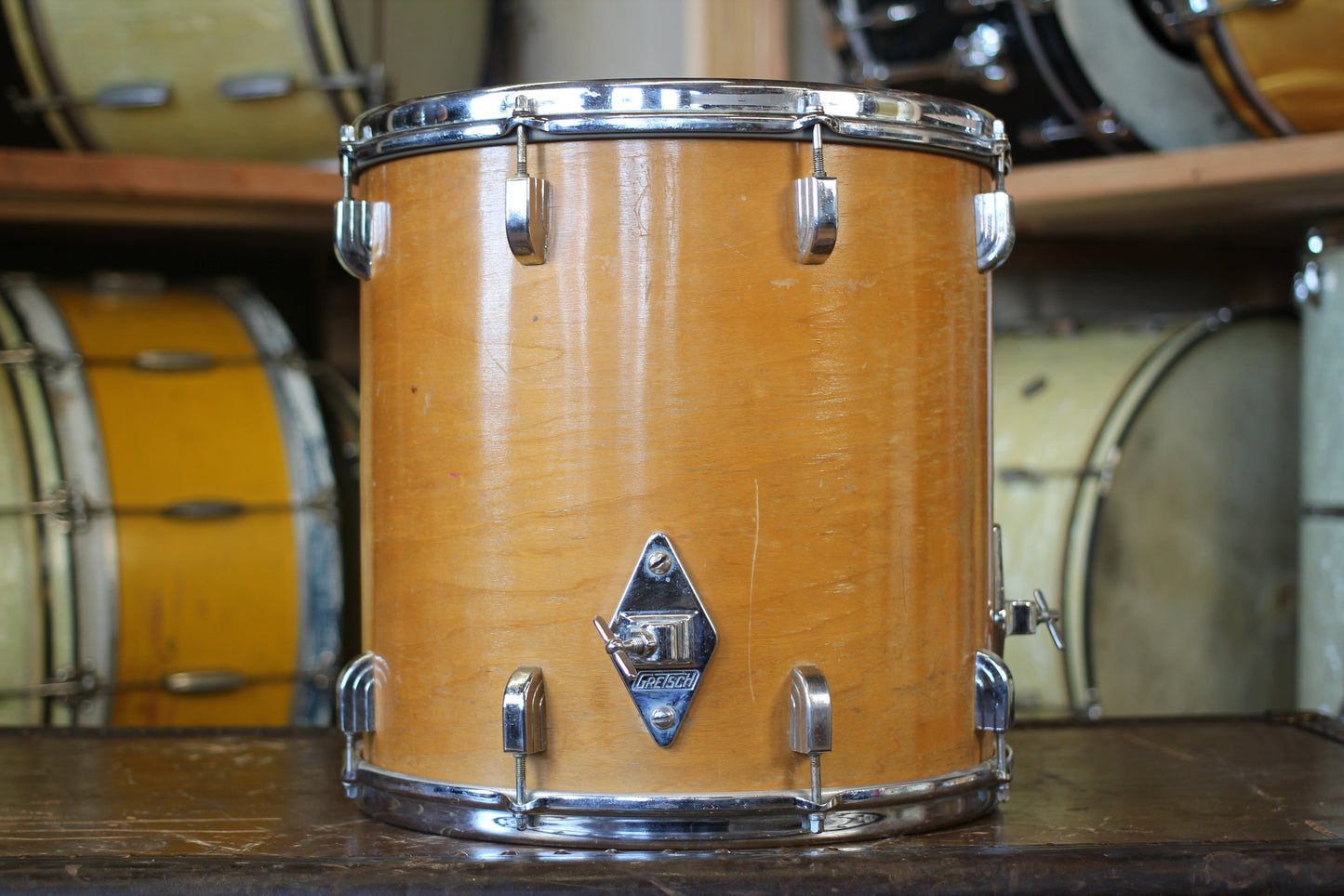 1960's Leedy Frank Capp Outfit in Natural Maple 14"x20" 14"x14" 8"x12" 5.5"x14"