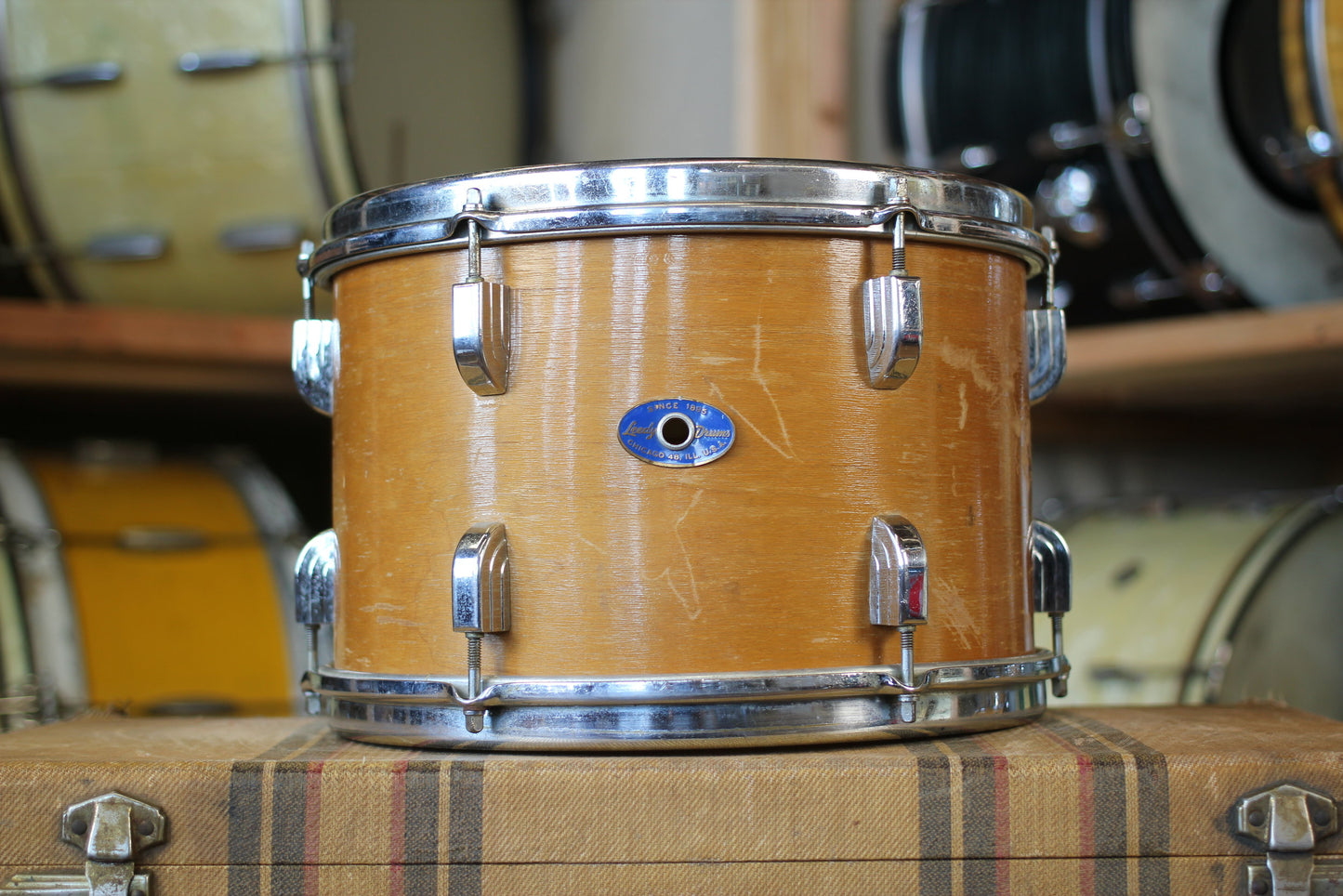 1960's Leedy Frank Capp Outfit in Natural Maple 14"x20" 14"x14" 8"x12" 5.5"x14"