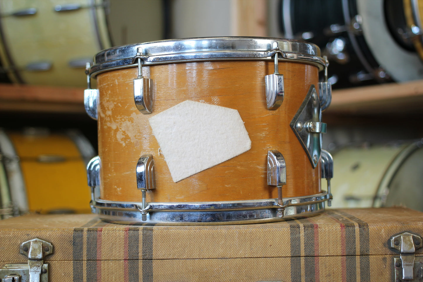 1960's Leedy Frank Capp Outfit in Natural Maple 14"x20" 14"x14" 8"x12" 5.5"x14"