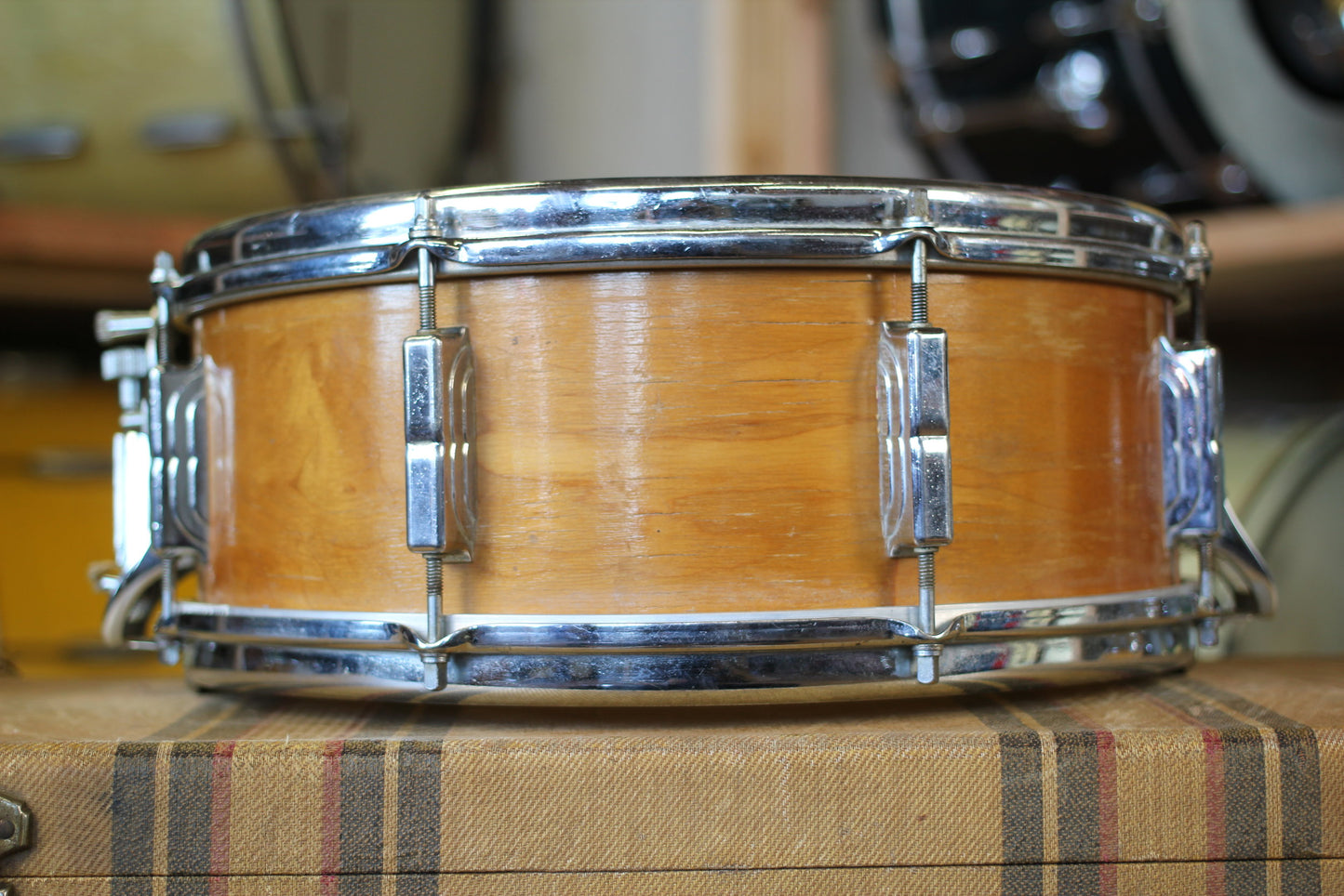 1960's Leedy Frank Capp Outfit in Natural Maple 14"x20" 14"x14" 8"x12" 5.5"x14"