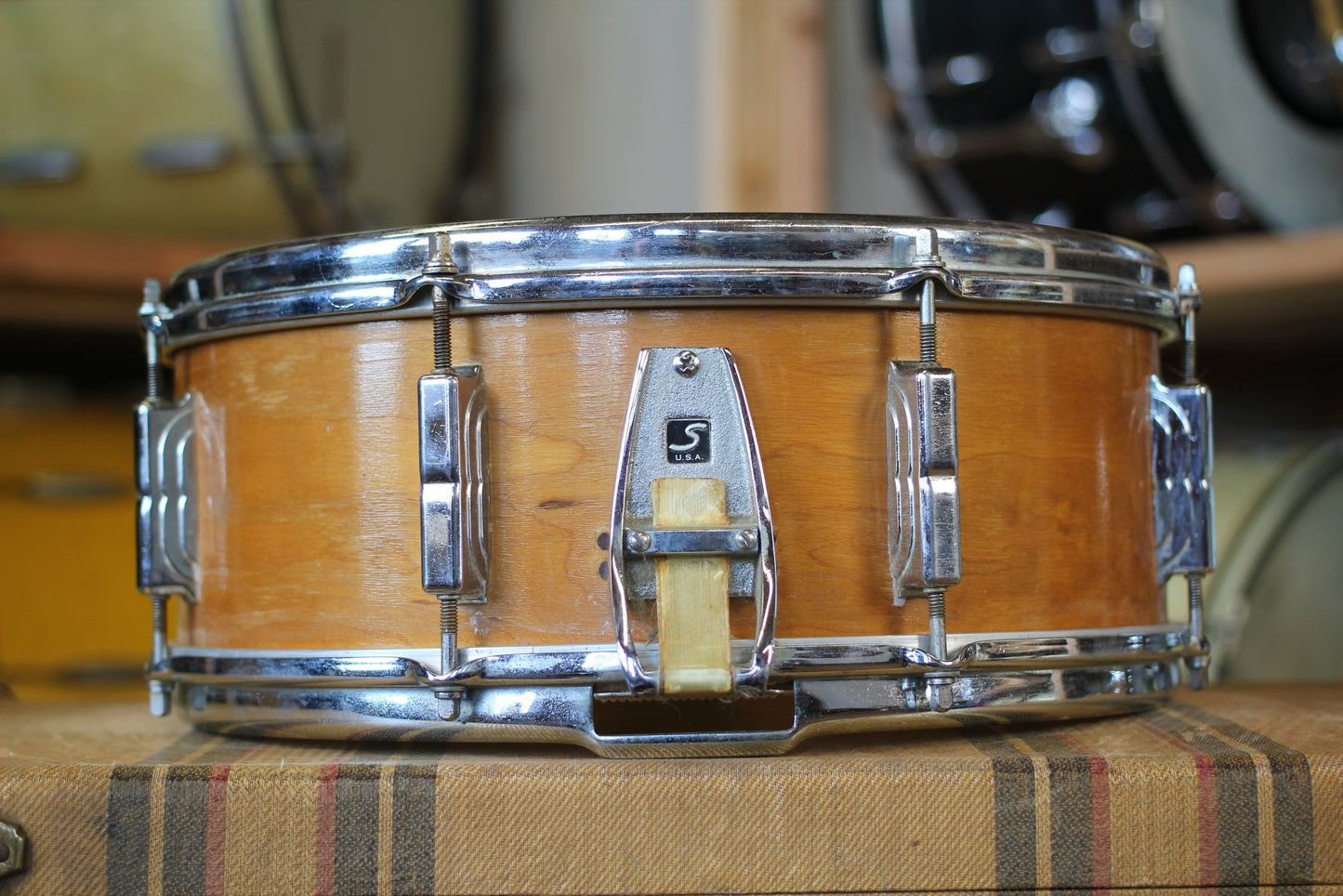 1960's Leedy Frank Capp Outfit in Natural Maple 14"x20" 14"x14" 8"x12" 5.5"x14"