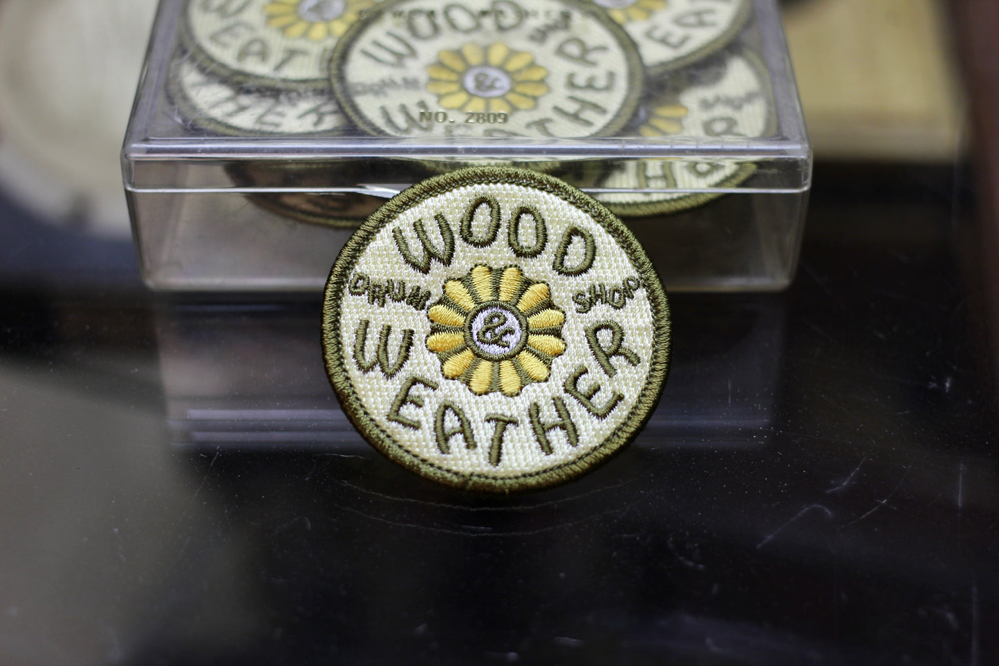 Wood & Weather Round Badge Patch