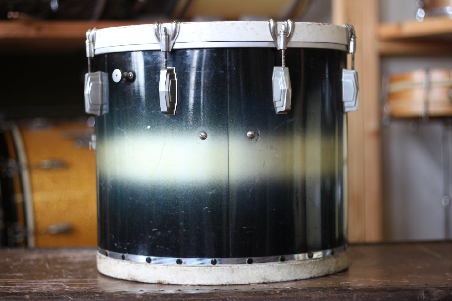 1938 Ludwig & Ludwig in Blue & Silver Duco 14x28 14x16 9x13 6.5x14