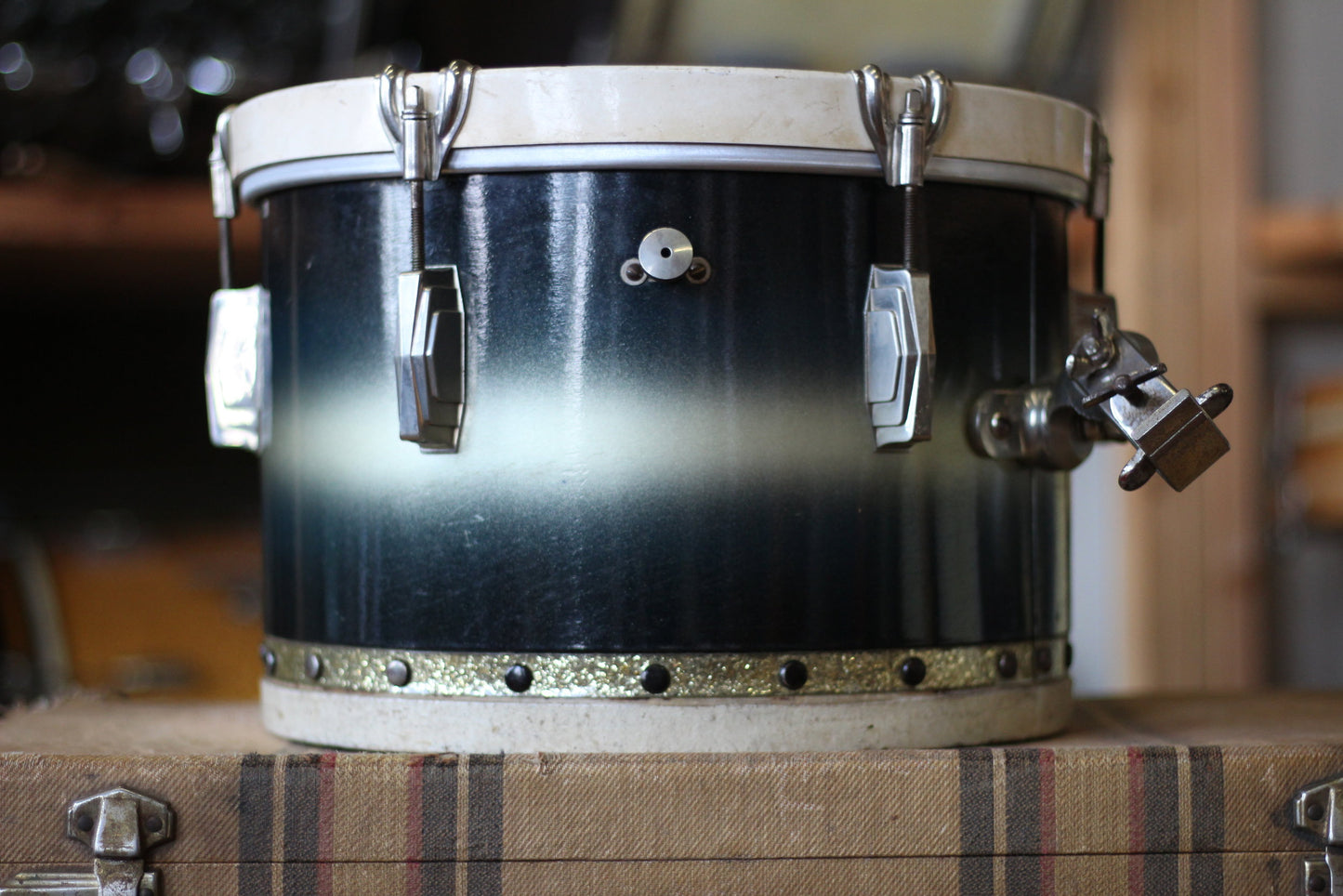 1938 Ludwig & Ludwig in Blue & Silver Duco 14x28 14x16 9x13 6.5x14