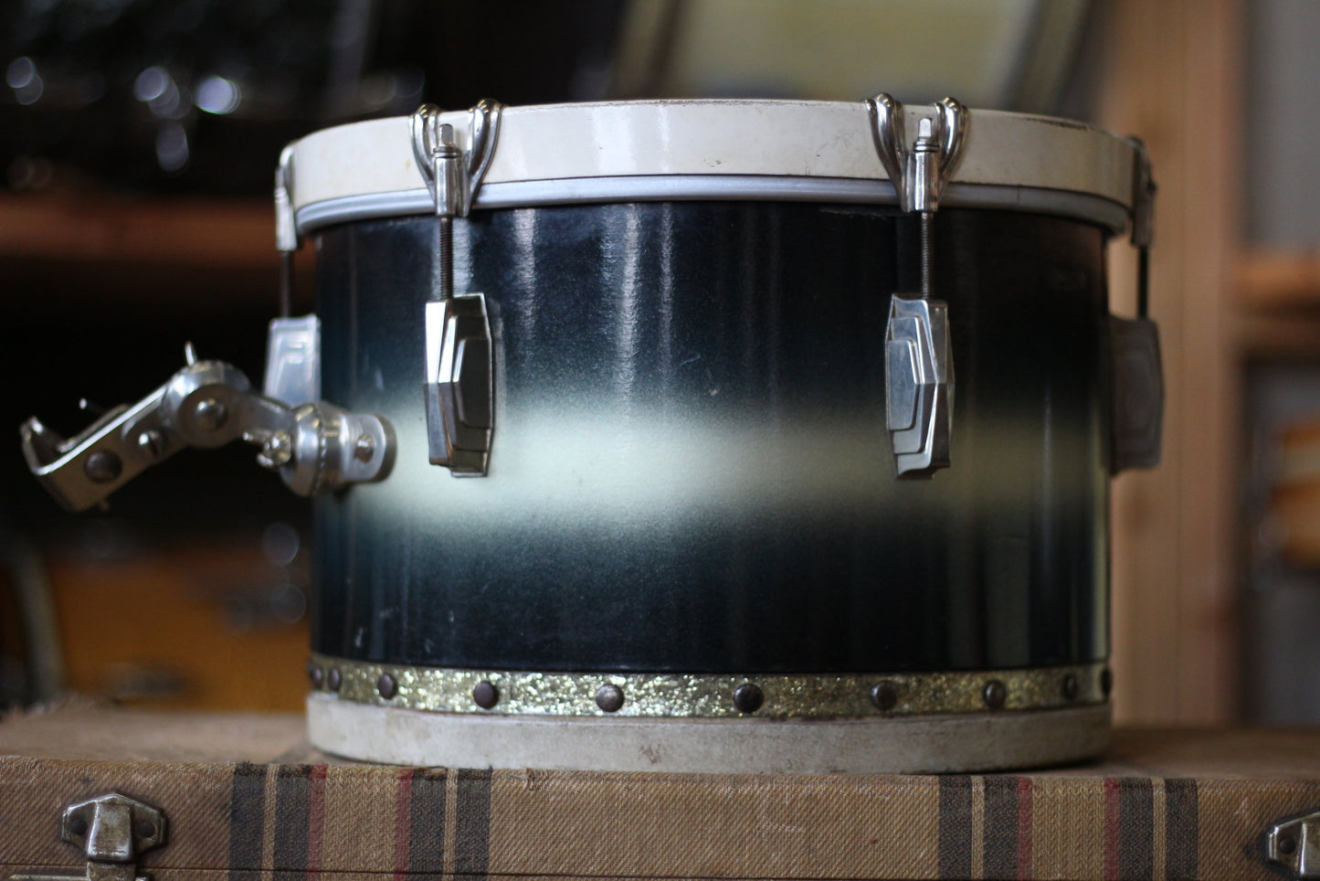 1938 Ludwig & Ludwig in Blue & Silver Duco 14x28 14x16 9x13 6.5x14