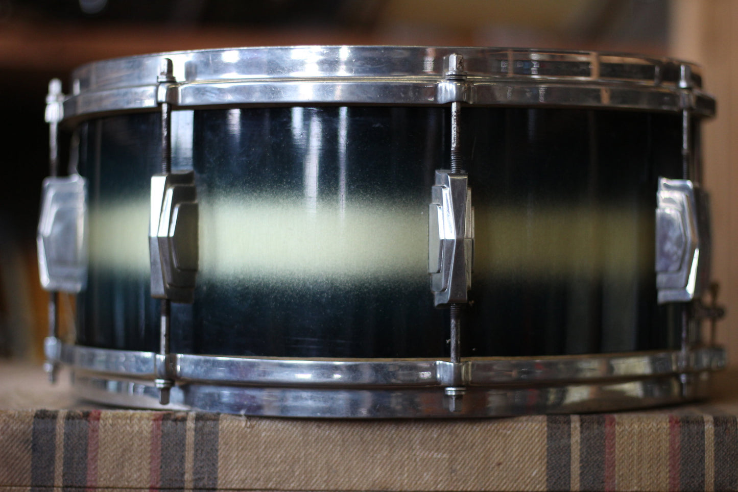 1938 Ludwig & Ludwig in Blue & Silver Duco 14x28 14x16 9x13 6.5x14